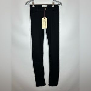 Current Elliott | NWT‎ Women’s 26 Black Back Zip Leggings Pants